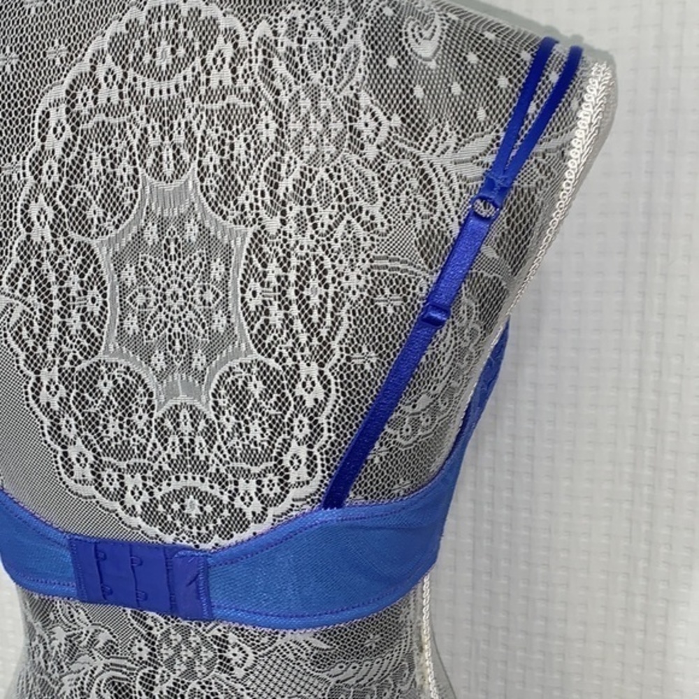 b.tempt’d purple & aqua blue lace bra. 36D. Underwire. Lightly lined. EUC - Picture 6 of 9